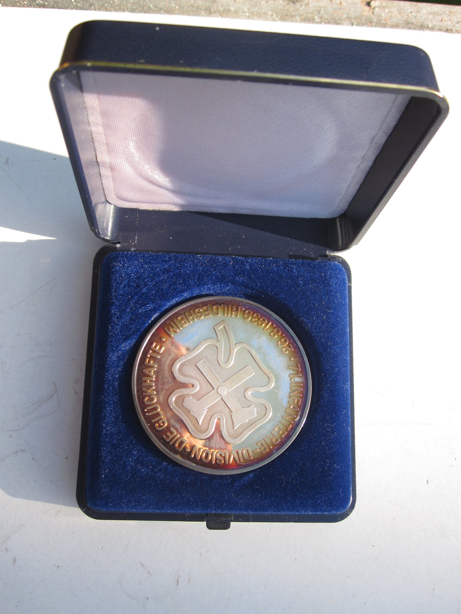 Seltene Erinnerungsmedaille der 71. Infanterie Division 1000er FEINSILBER