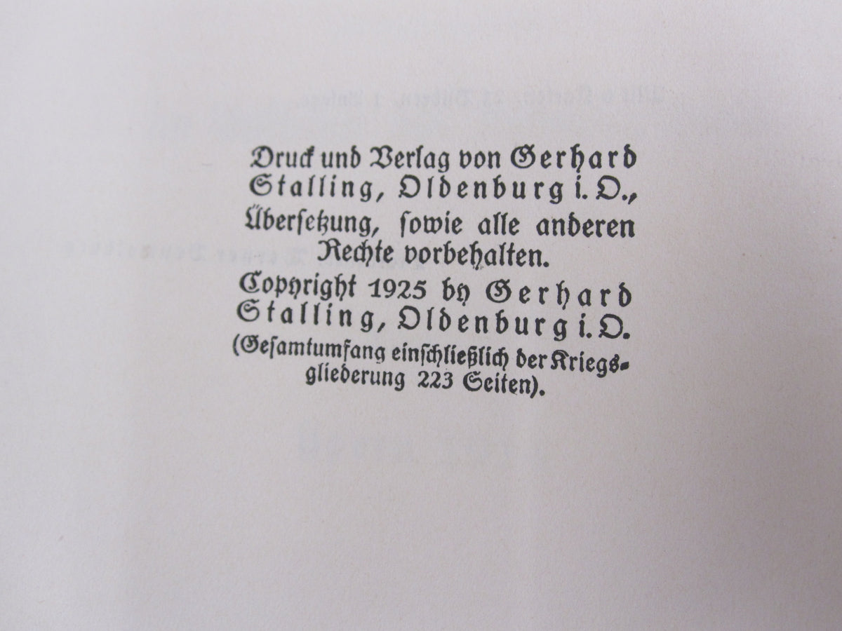 Buch Reichsarchiv YPERN 1.Weltkrieg Westfront