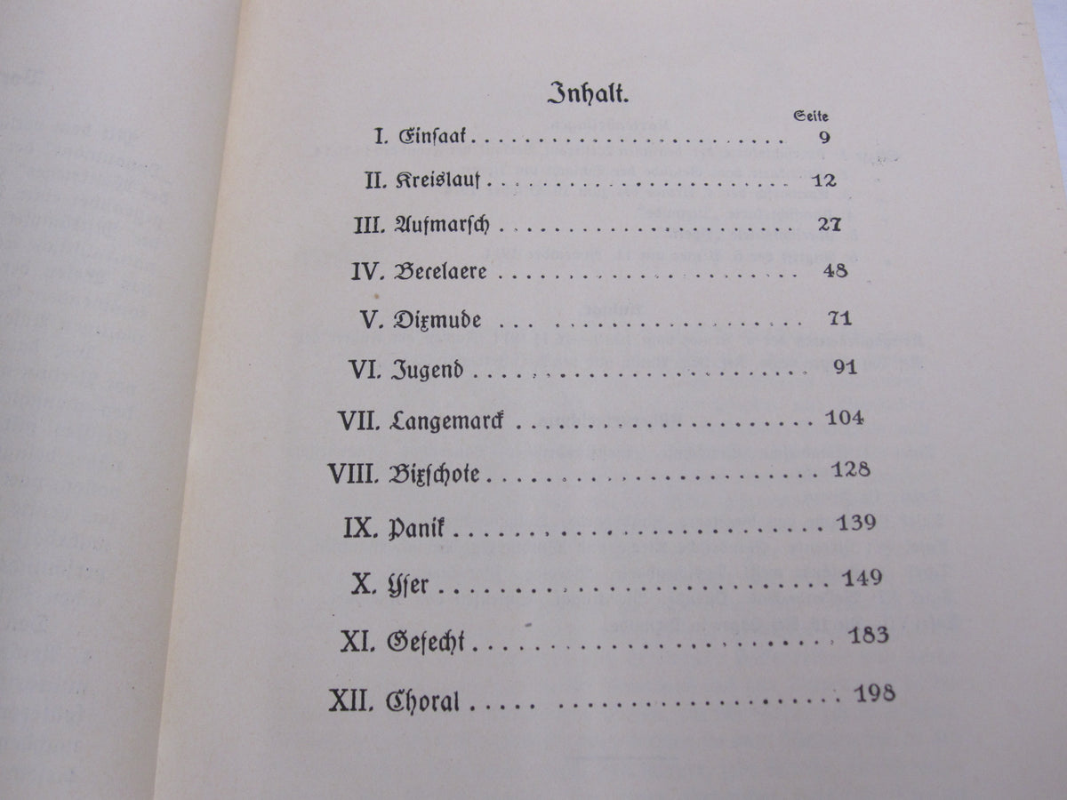 Buch Reichsarchiv YPERN 1.Weltkrieg Westfront