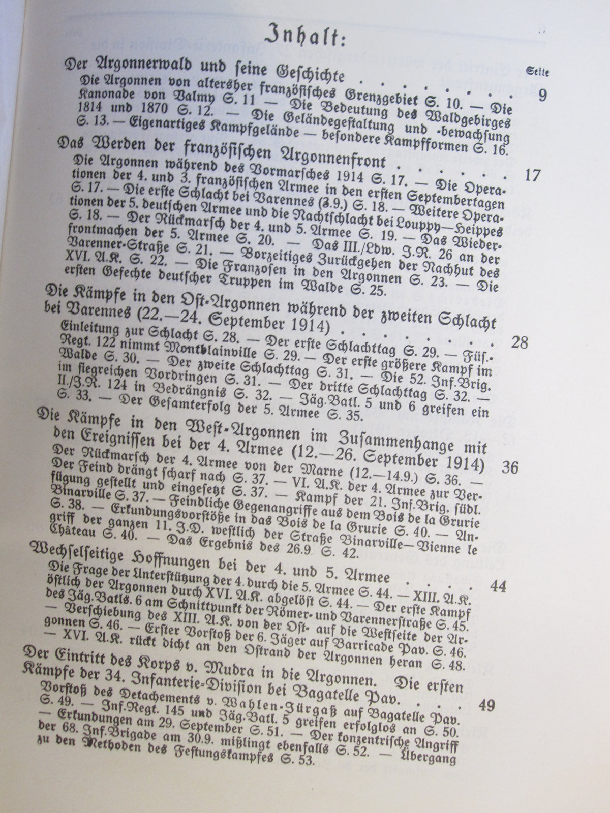 Buch Reichsarchiv ARGONNEN 1.Weltkrieg Westfront