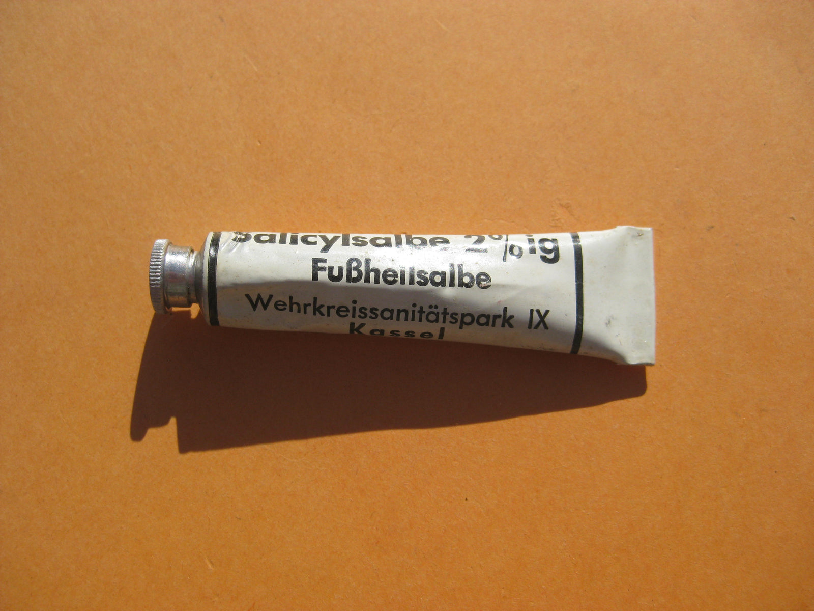Salicylsalbe Fußheilsalbe Wehrmacht Wehrkreissanitätspark IX KASSEL