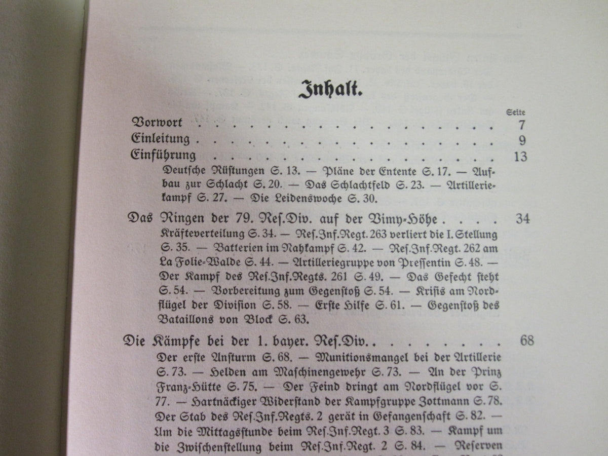 Buch Reichsarchiv OSTERSCHLACHT BEI ARRAS 1917 1.Weltkrieg Westfront