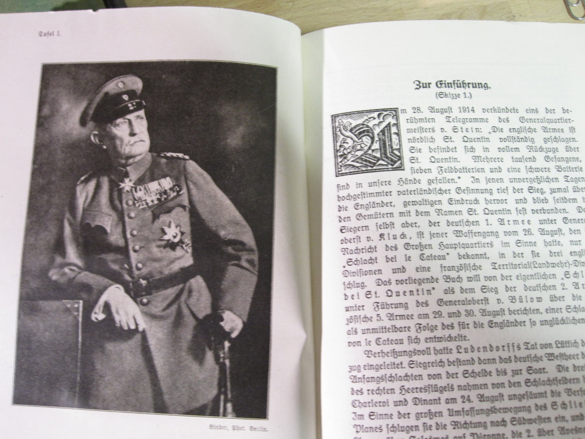 Buch Reichsarchiv St. QUENTIN I.