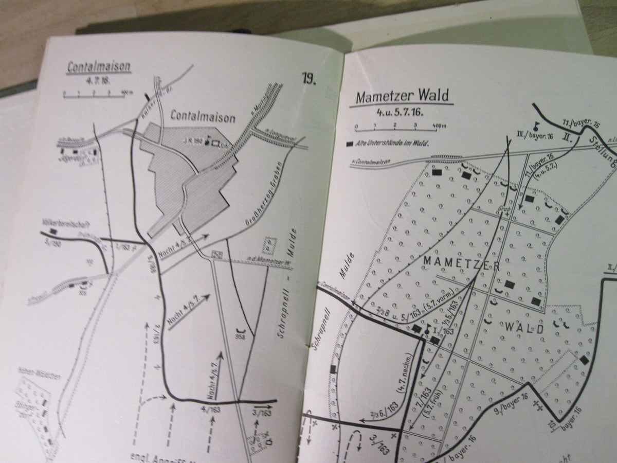 Buch Reichsarchiv SOMME NORD 1.Teil Die Brennpunkte der Schlacht im Juli 1916