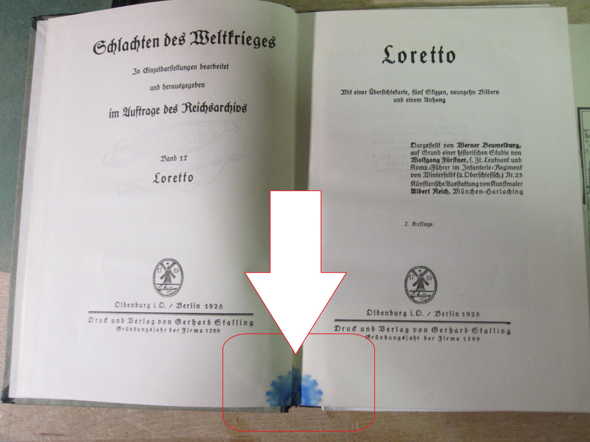 Buch Reichsarchiv LORETTO