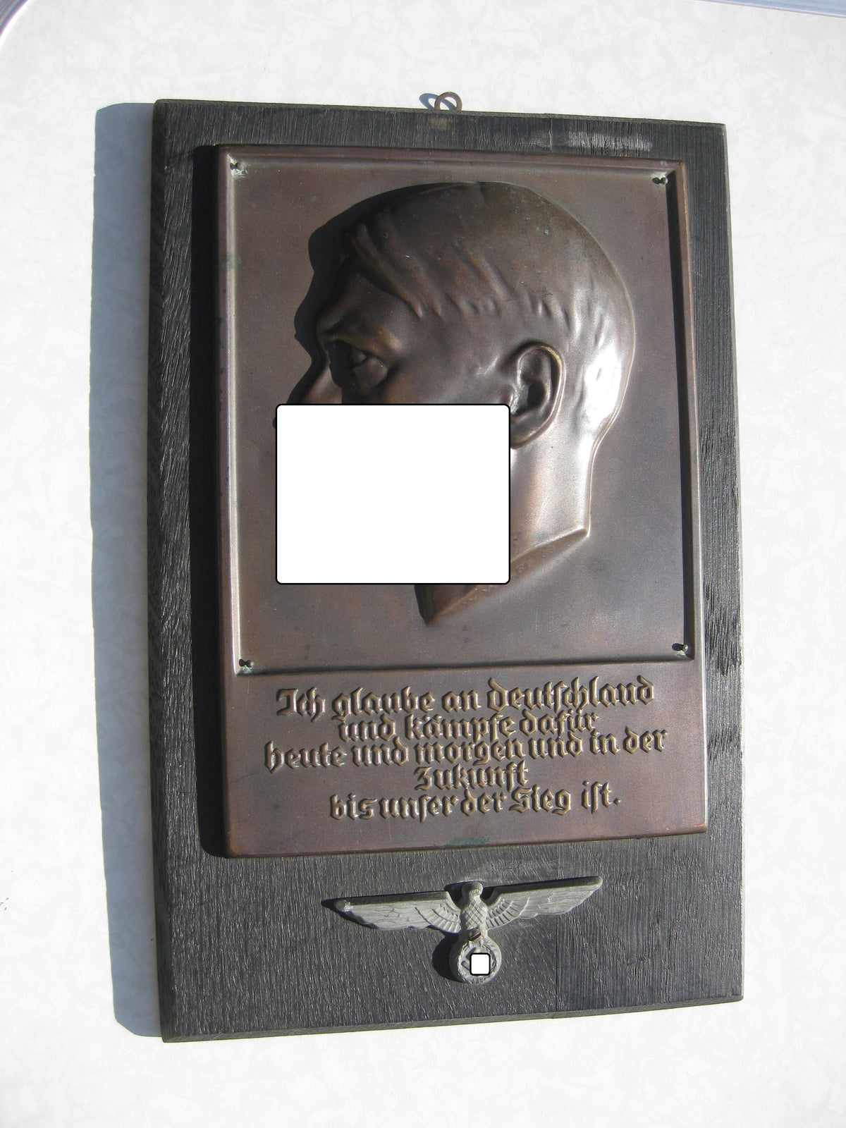 Adolf Hitler Bronzerelief sehr seltenes Originalstück