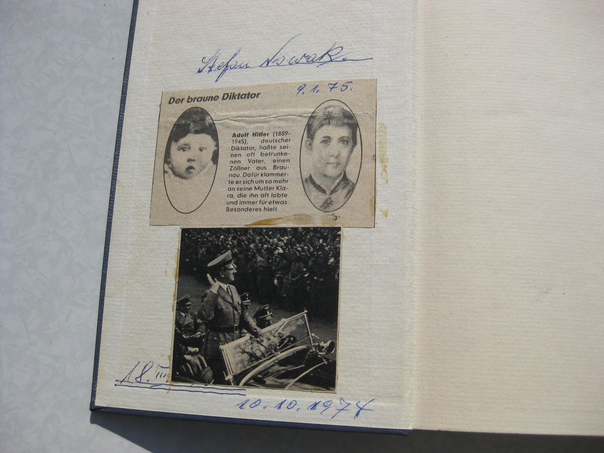 Erstausgabe Buch Adolf Hitlers Mein Kampf Gezeichnete Erinnerungen an eine große Zeit BRD 1968!!