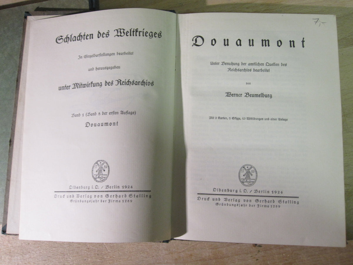 Buch Reichsarchiv DOUAUMONT Verdun