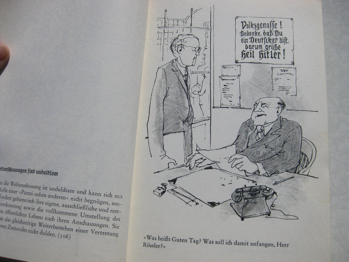Erstausgabe Buch Adolf Hitlers Mein Kampf Gezeichnete Erinnerungen an eine große Zeit BRD 1968!!