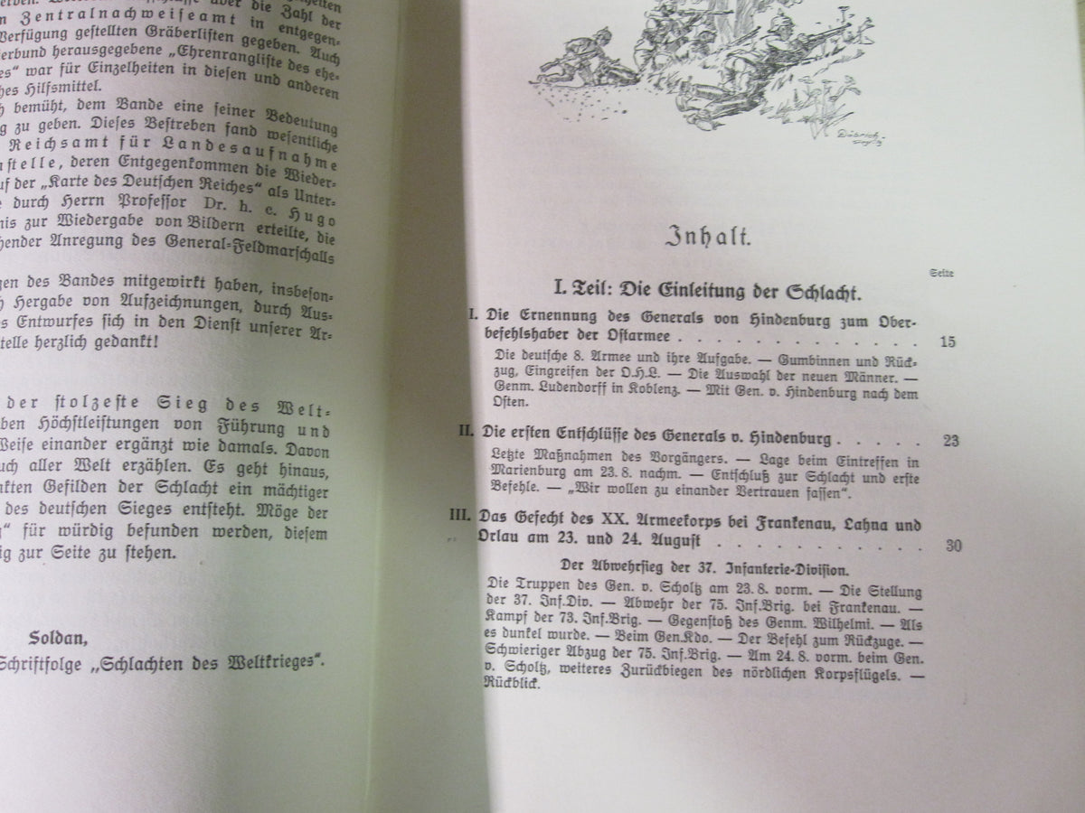 Buch Reichsarchiv TANNENBERG