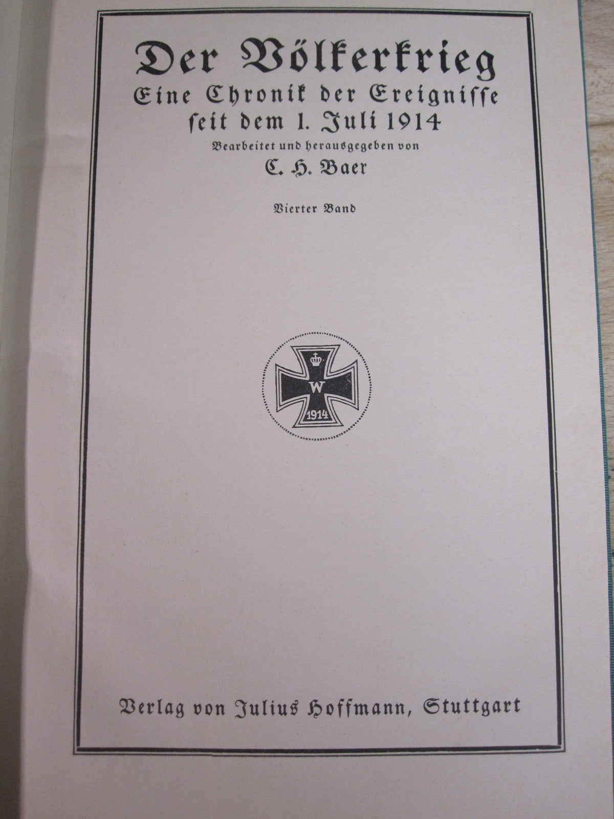 Buch Der Völkerkrieg