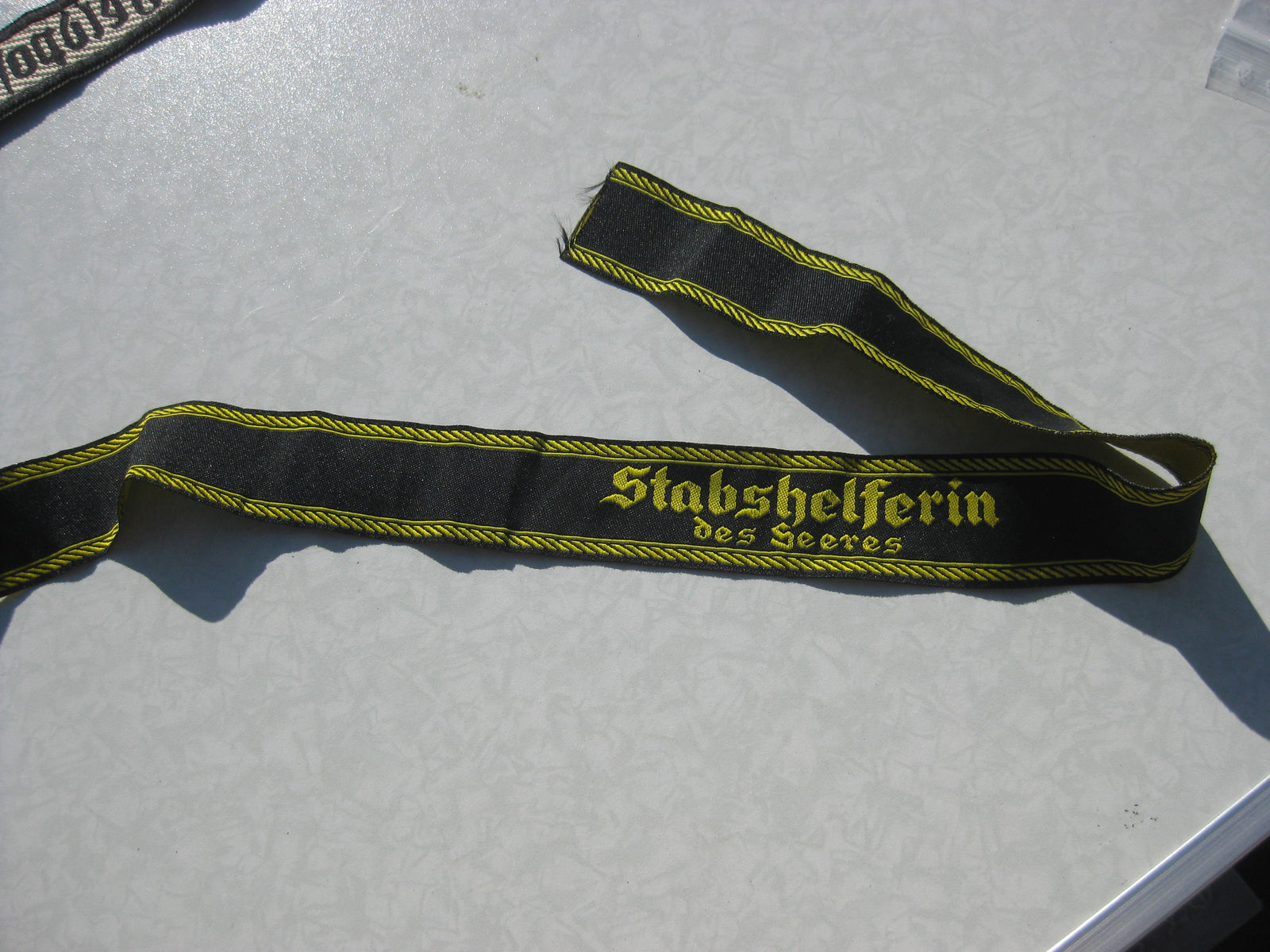 Ärmelband STABSHELFERIN DES HEERES  Sammleranfertigung