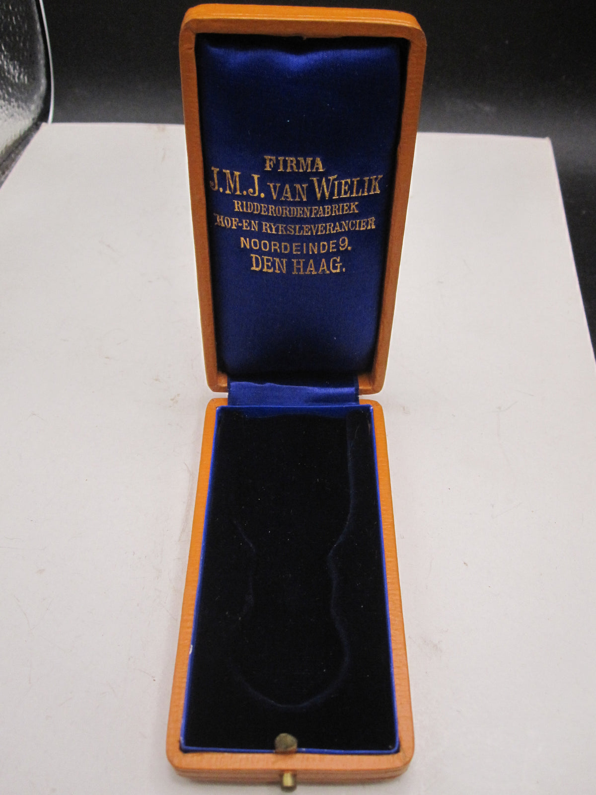 Leeres Verleihungsetui Niederlande Orden Zivilverdienstmedaille um 1900/10