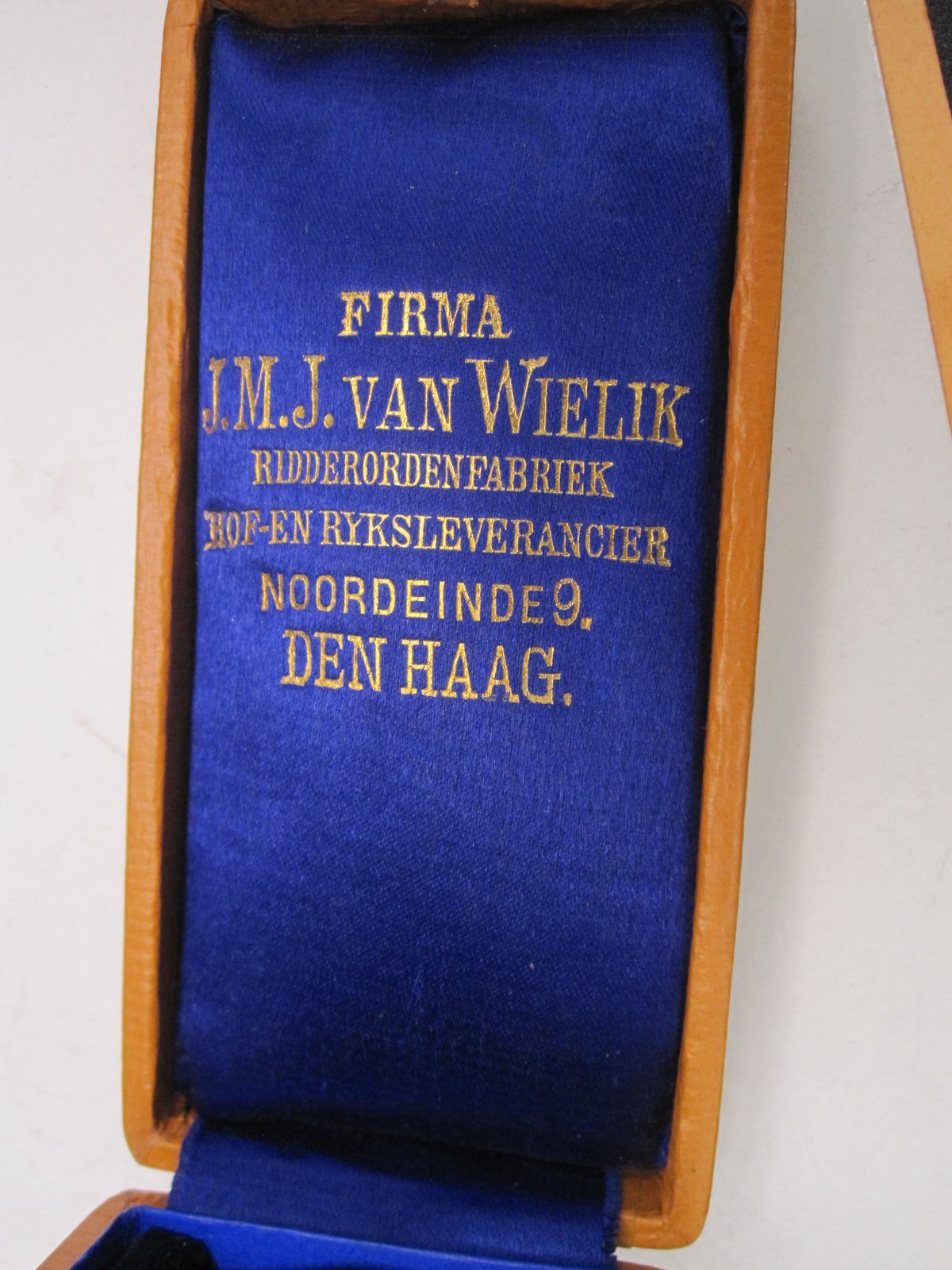 Leeres Verleihungsetui Niederlande Orden Zivilverdienstmedaille um 1900/10