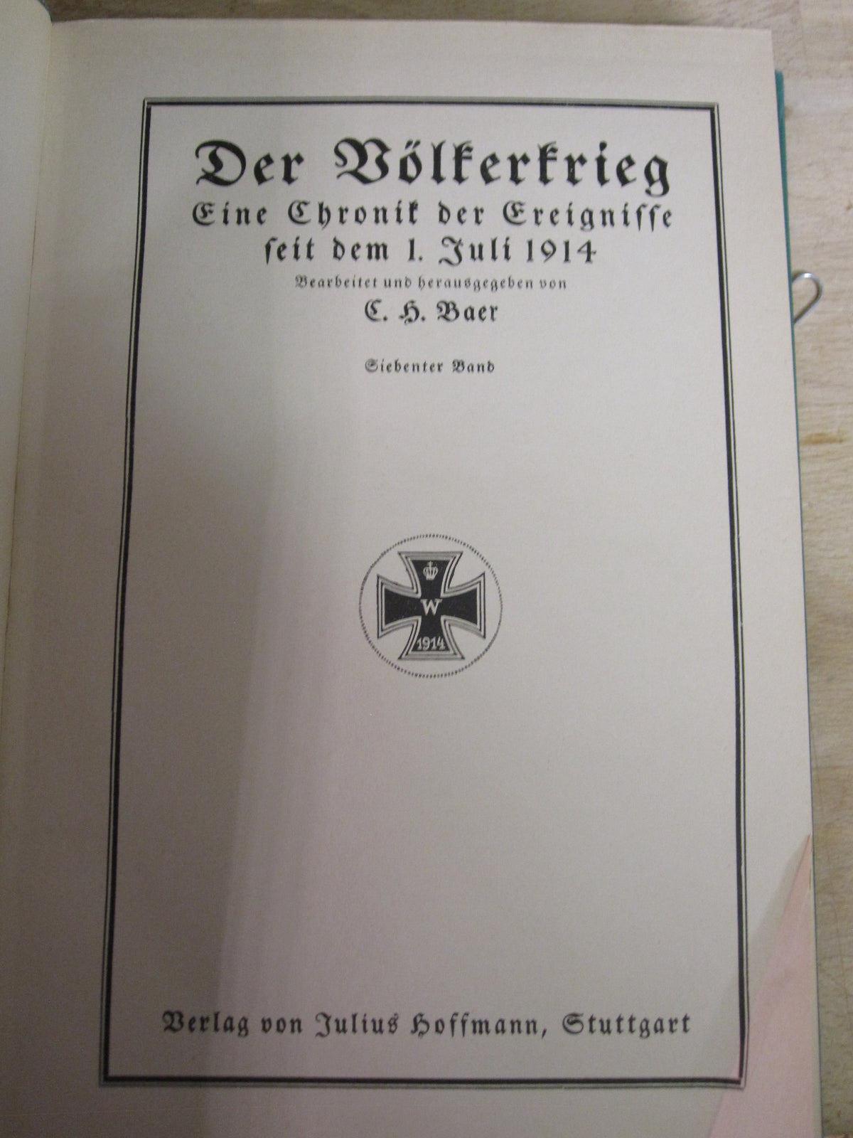 Buch Der Völkerkrieg