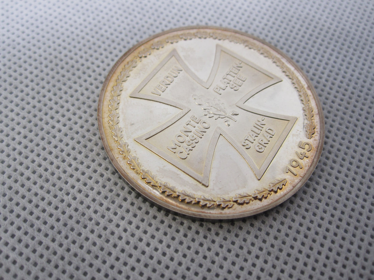 Seltene Erinnerungsmedaille der 71. Infanterie Division 1000er FEINSILBER