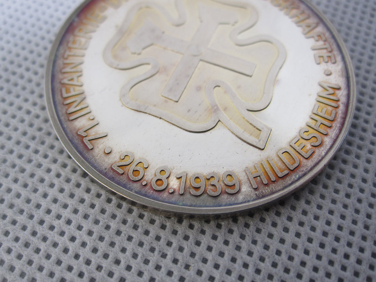 Seltene Erinnerungsmedaille der 71. Infanterie Division 1000er FEINSILBER