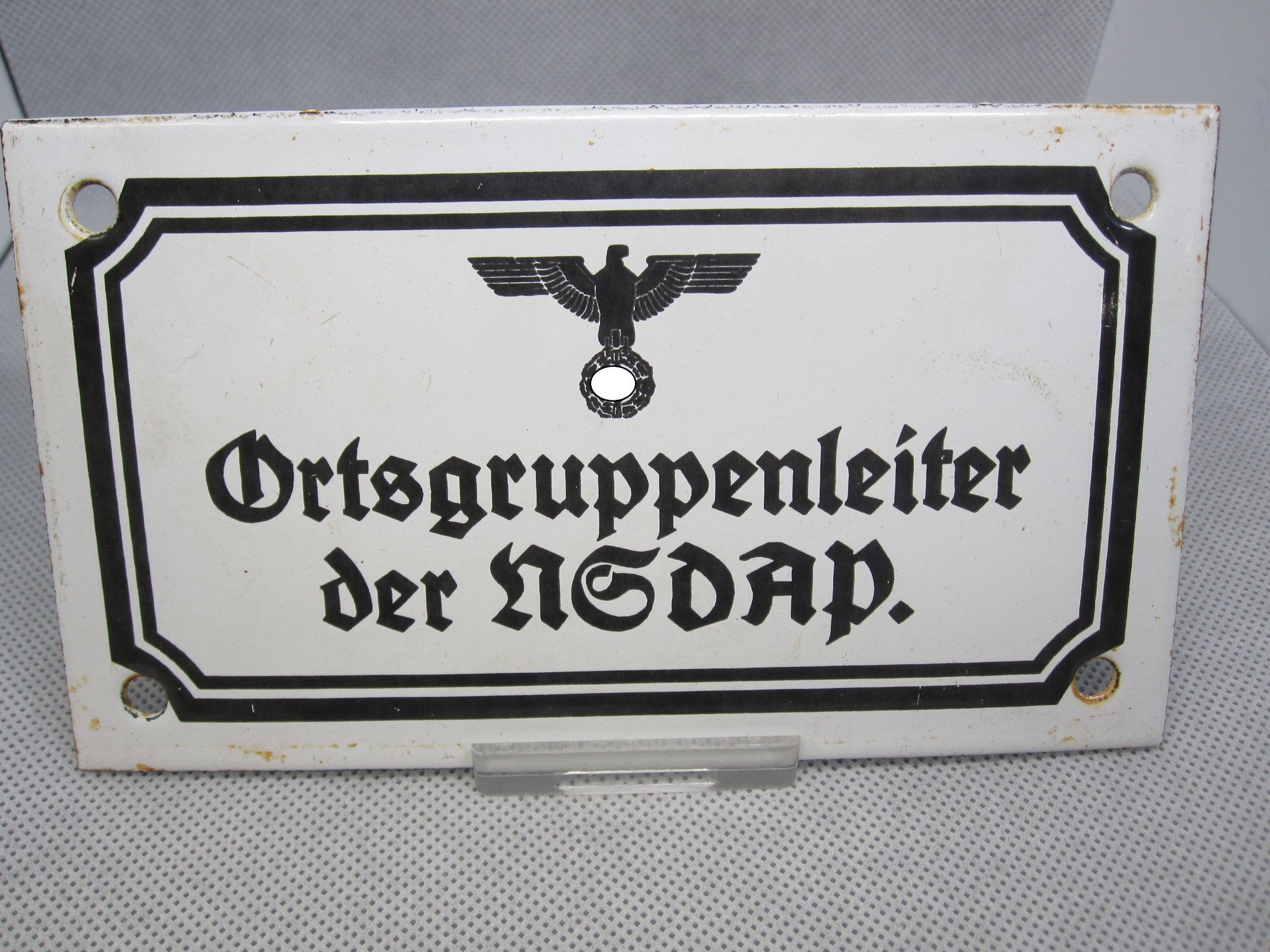 Emailleschild Ortsgruppenleiter der NSDAP 1939