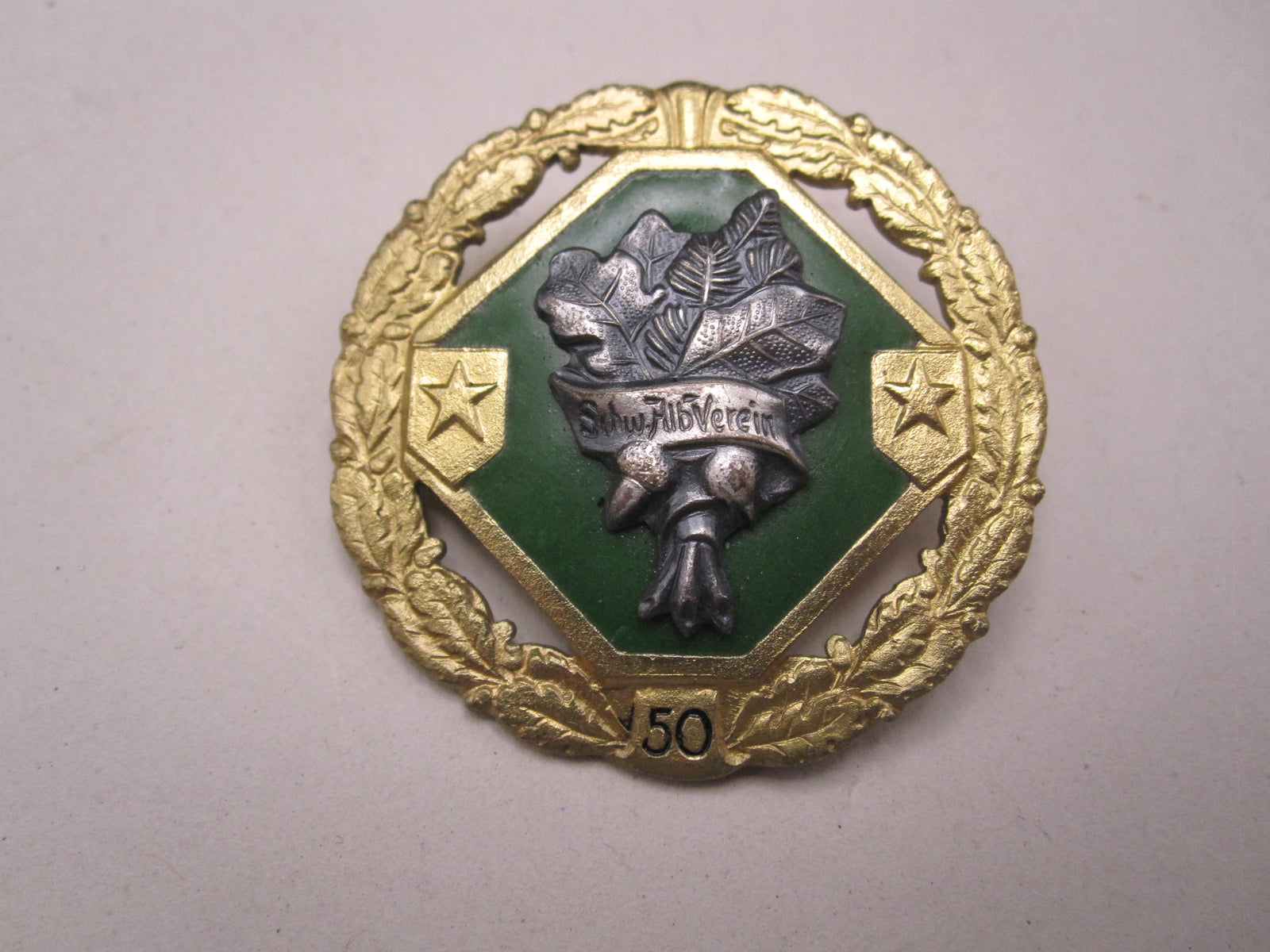 Schwäbischer Alpenverein / Albverein für 50 Jahre Mitgliedsabzeichen