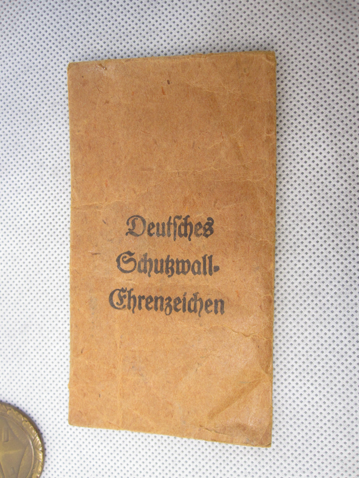 Schutzwallmedaille Deutsches Schutzwall Ehrenzeichen Hersteller: E. Schmidthäussler Mint Condition