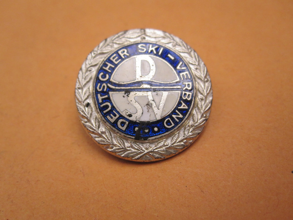 Deutscher Skiverband silberne Ehrennadel Mitgliedsabzeichen DSV