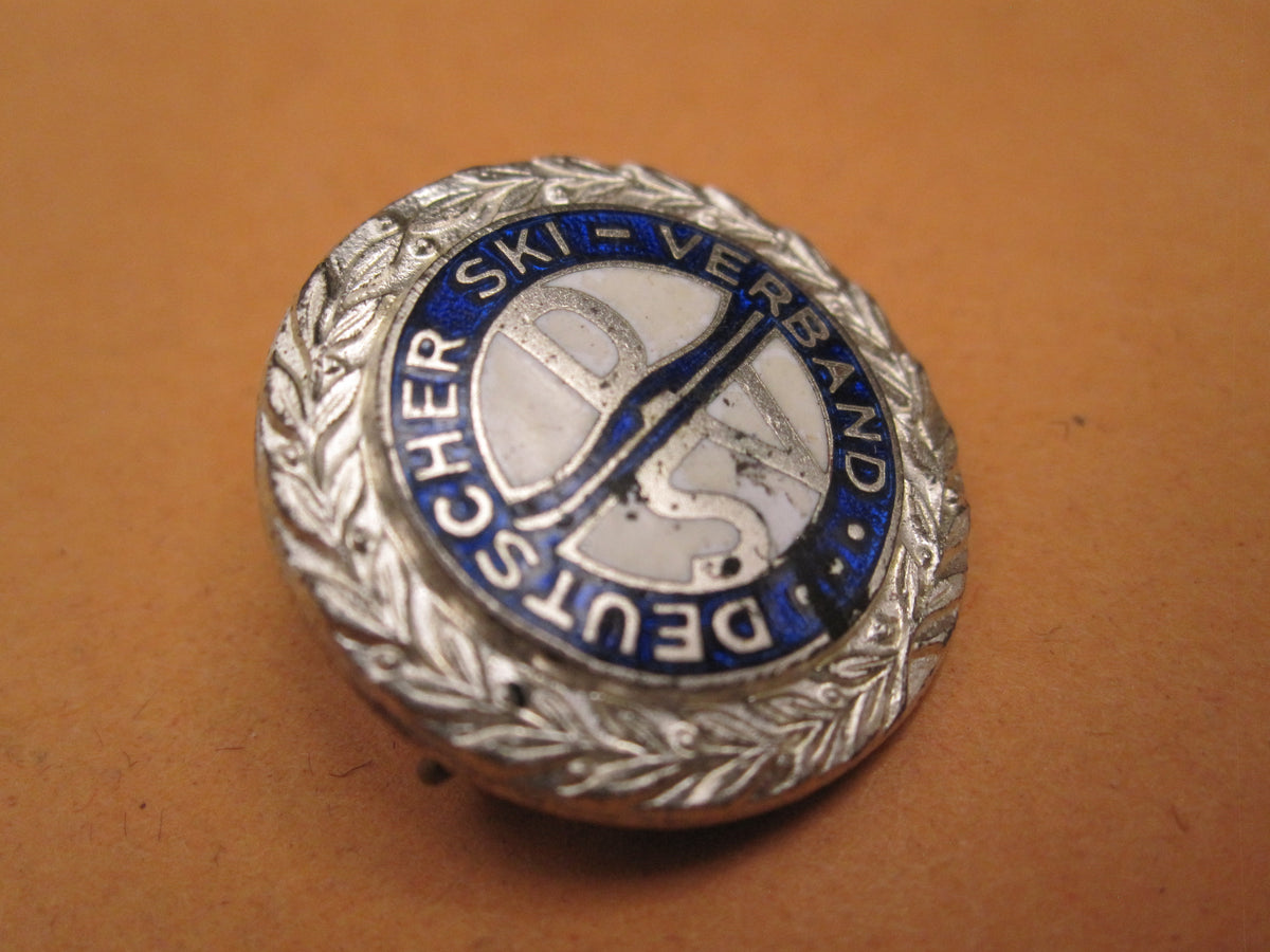 Deutscher Skiverband silberne Ehrennadel Mitgliedsabzeichen DSV