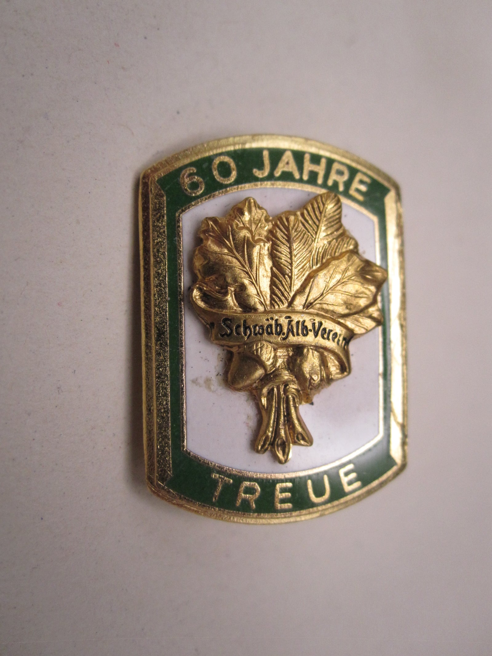 Schwäbischer Alpenverein / Albverein für 60 Jahre Mitgliedsabzeichen