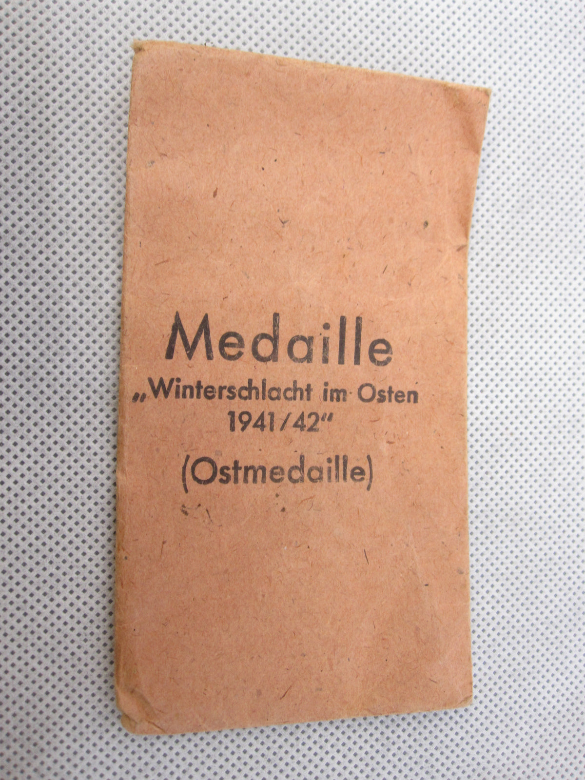 Ostmedaille 1941 mit Verleihungstüte Hersteller: Souval