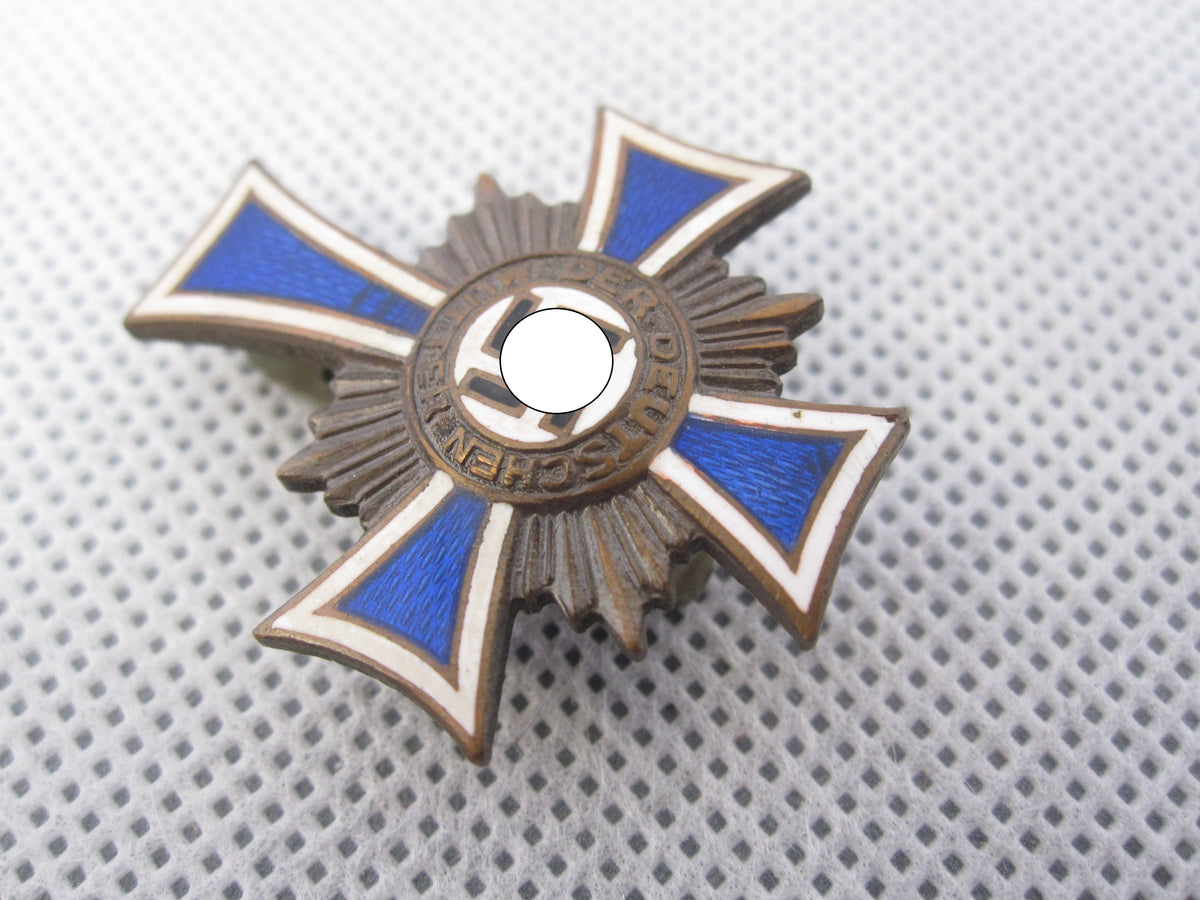 VARIANTE des Ehrenkreuz der deutschen Mutter Mutterkreuz in Bronze Dritte Stufe HALBMINIATUR
