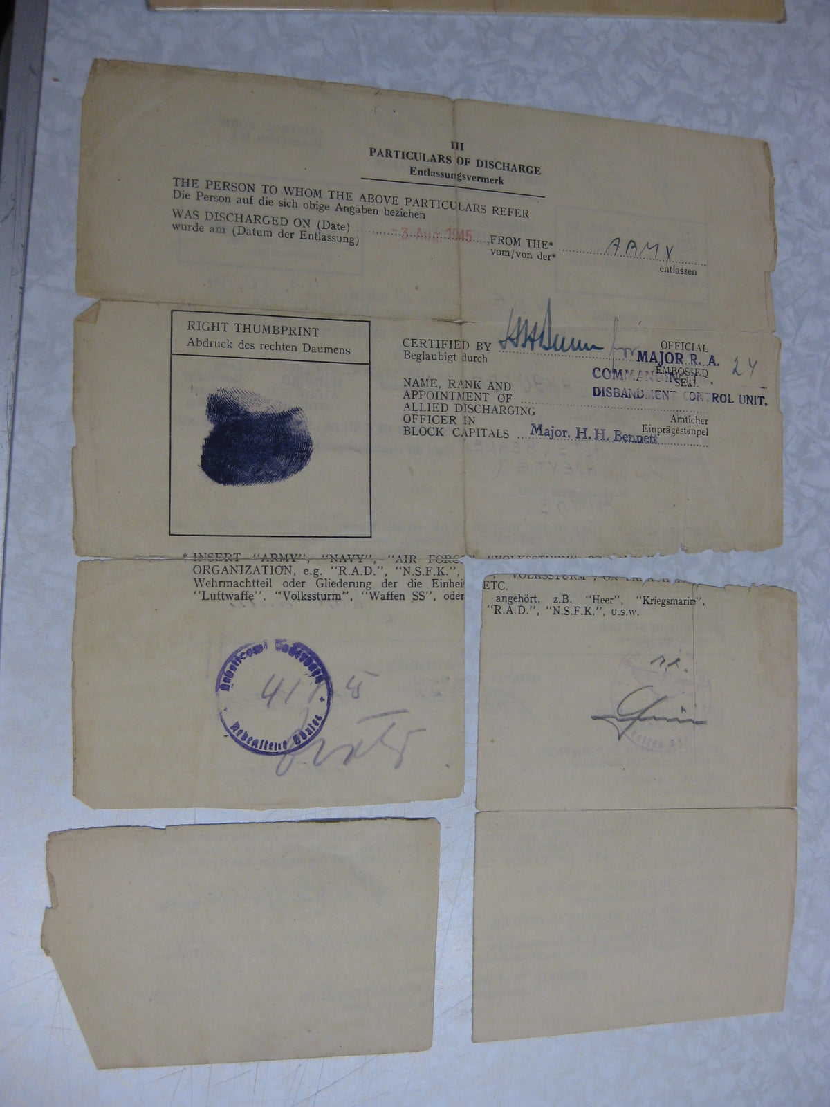 Besitzzeugnis Verleihungsurkunde Verwundetenabzeichen Silber Wehrmacht Arbeitsdienstpass RAD / FAD