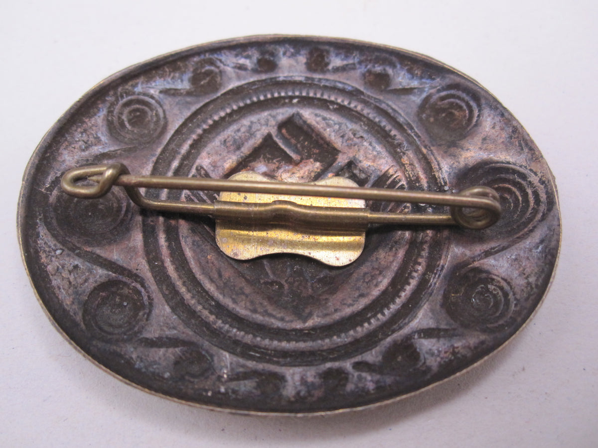 Brosche RAD weibliche Jugend Reichsarbeitsdienst (RAD/wJ) in Bronze