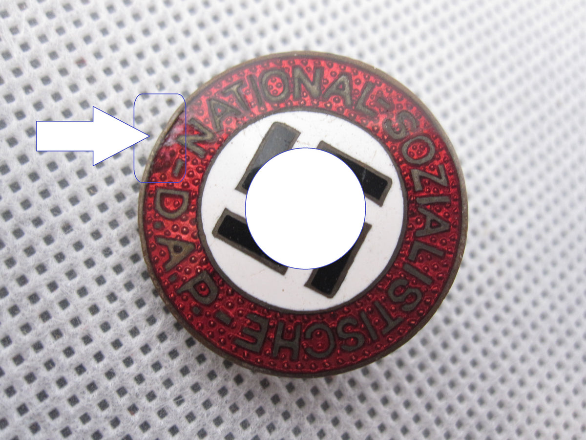 NSDAP Parteiabzeichen RZM  Hersteller: 46