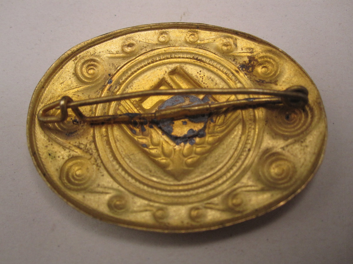 Brosche RAD weibliche Jugend Reichsarbeitsdienst (RAD/wJ) in Gold