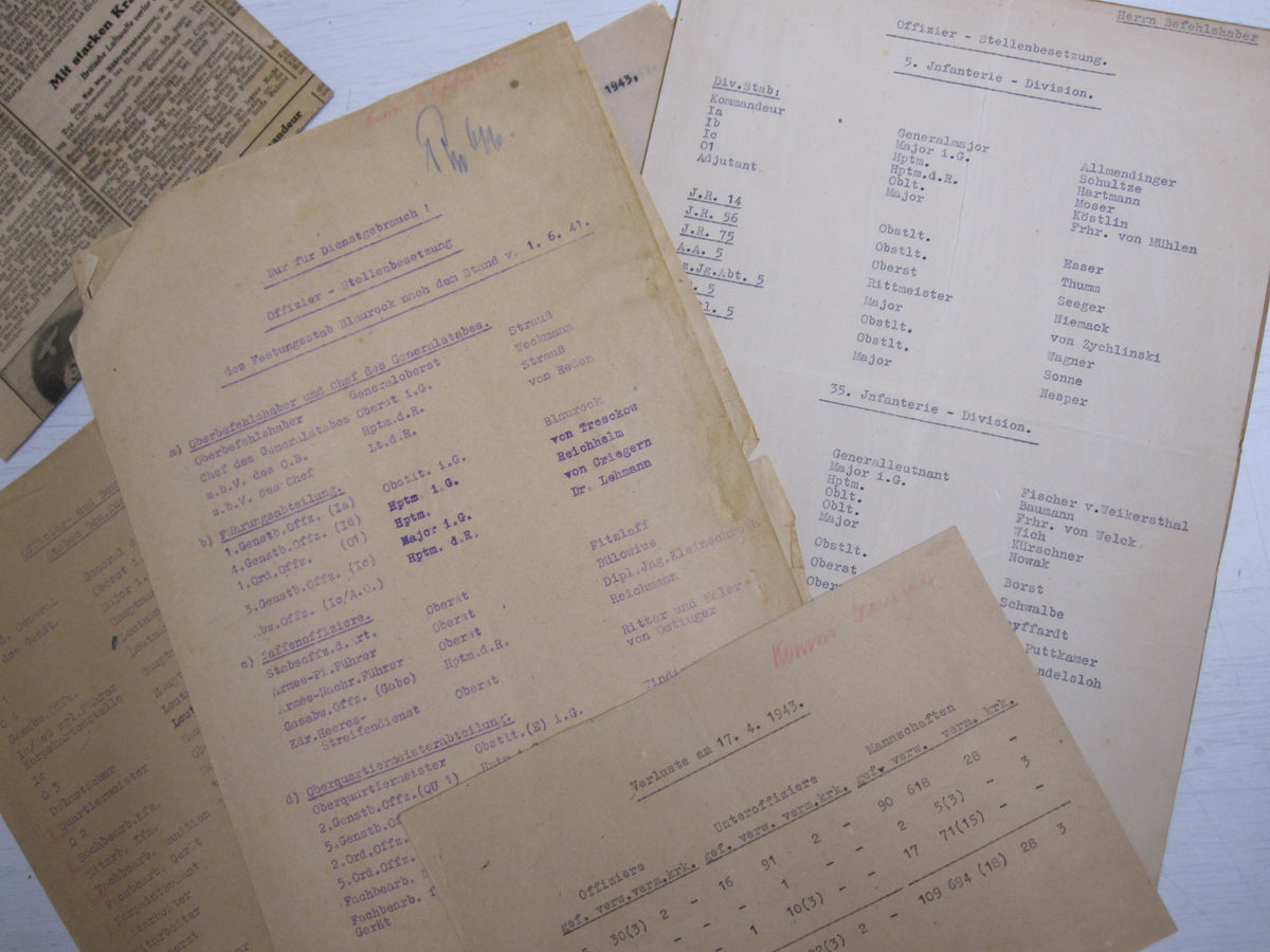 Uniformfoto General Ordensverleihung Slowakei Ritterkreuz Urkunden EK