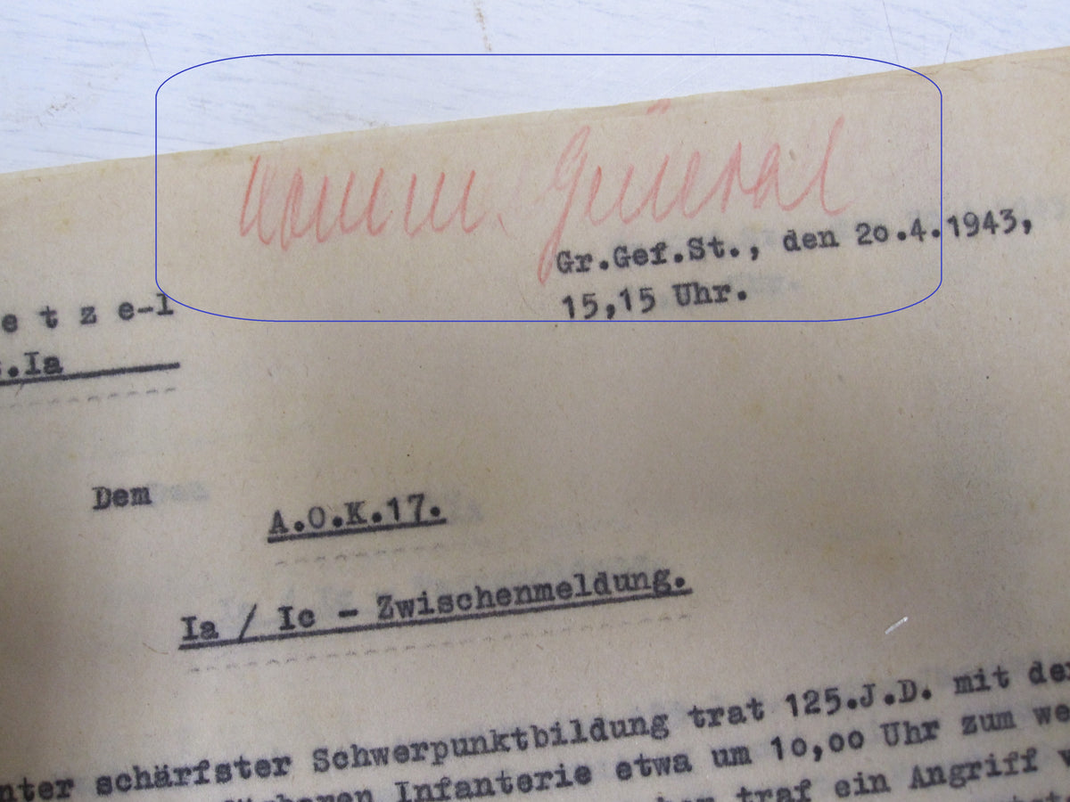 Uniformfoto General Ordensverleihung Slowakei Ritterkreuz Urkunden EK