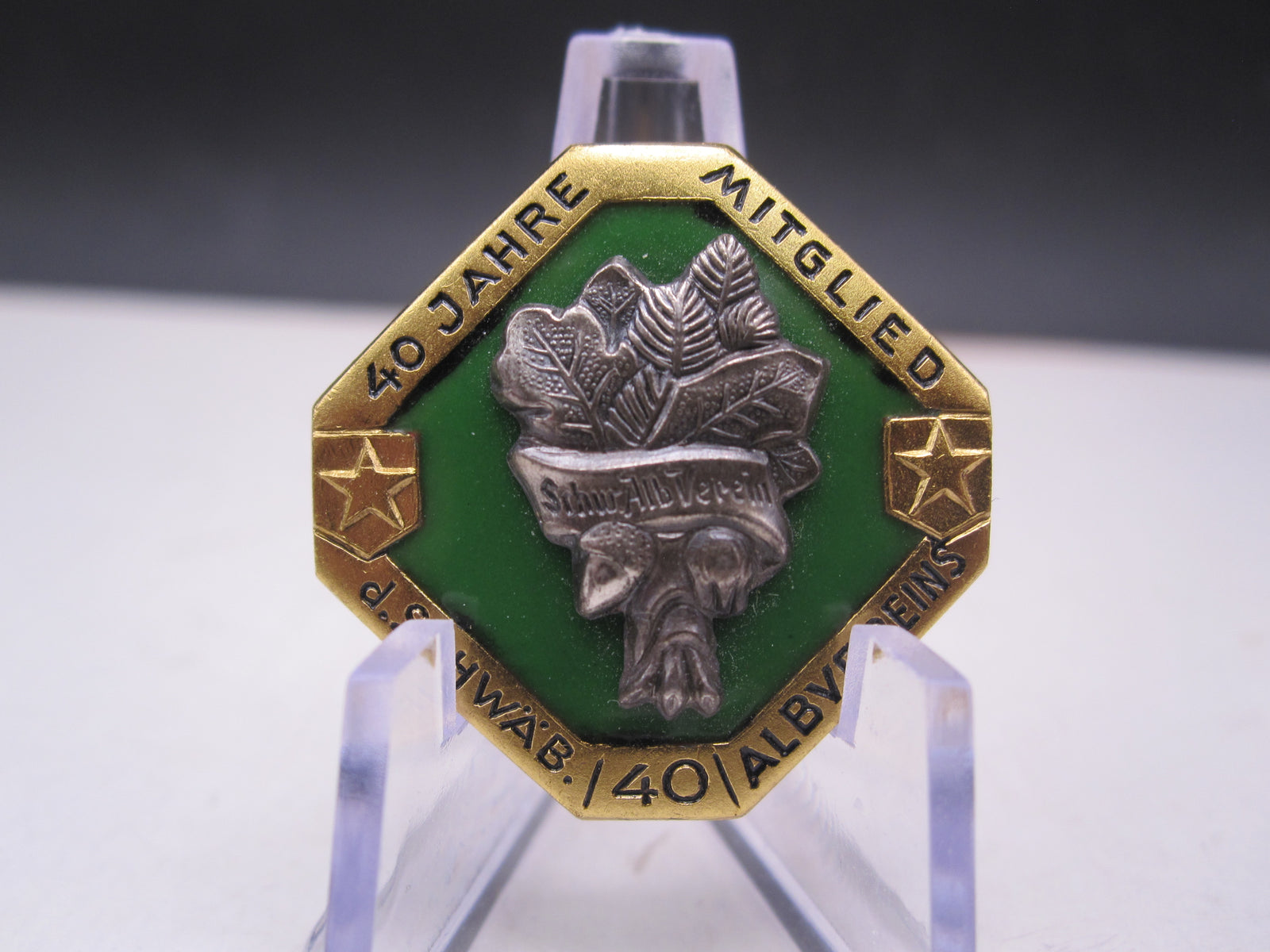 Schwäbischer Alpenverein / Albverein für 40 Jahre Mitgliedsabzeichen