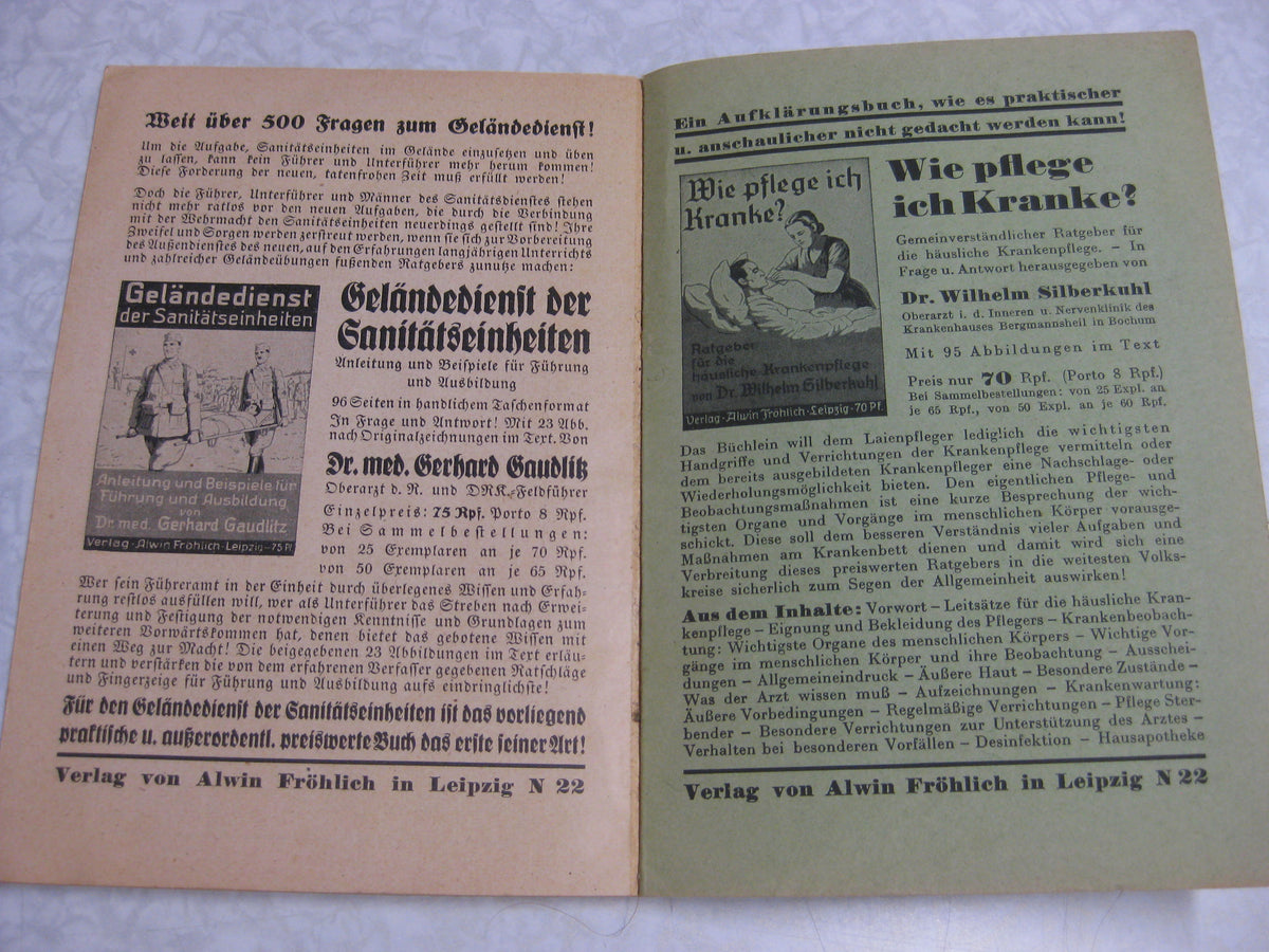 Besitzzeugnis Verleihungsurkunde Verwundetenabzeichen Infanterie Sanitätstruppe Wehrmacht
