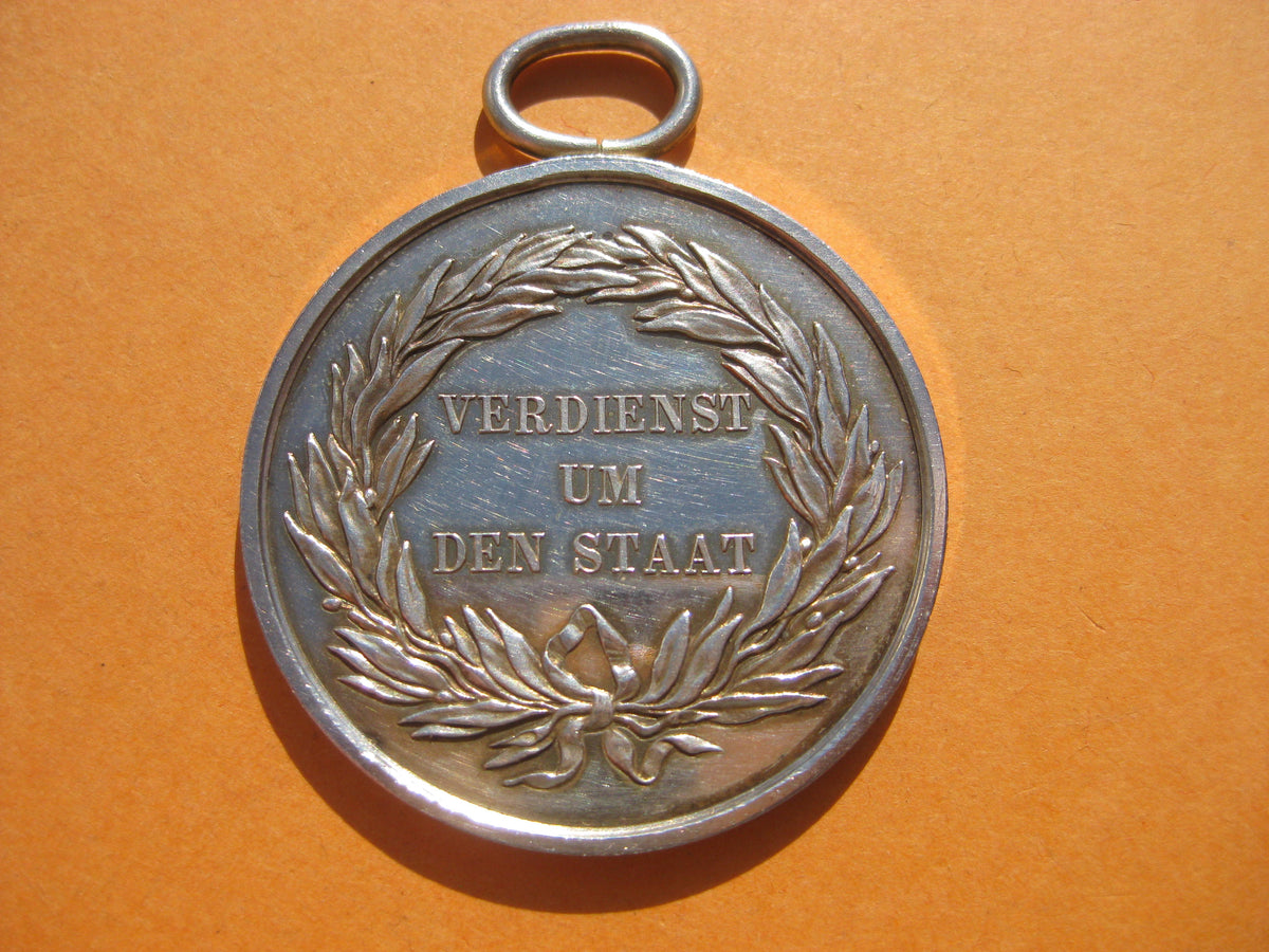 Medaille Preußen Verdienst um den Staat -SILBER- im Verleihungsetui