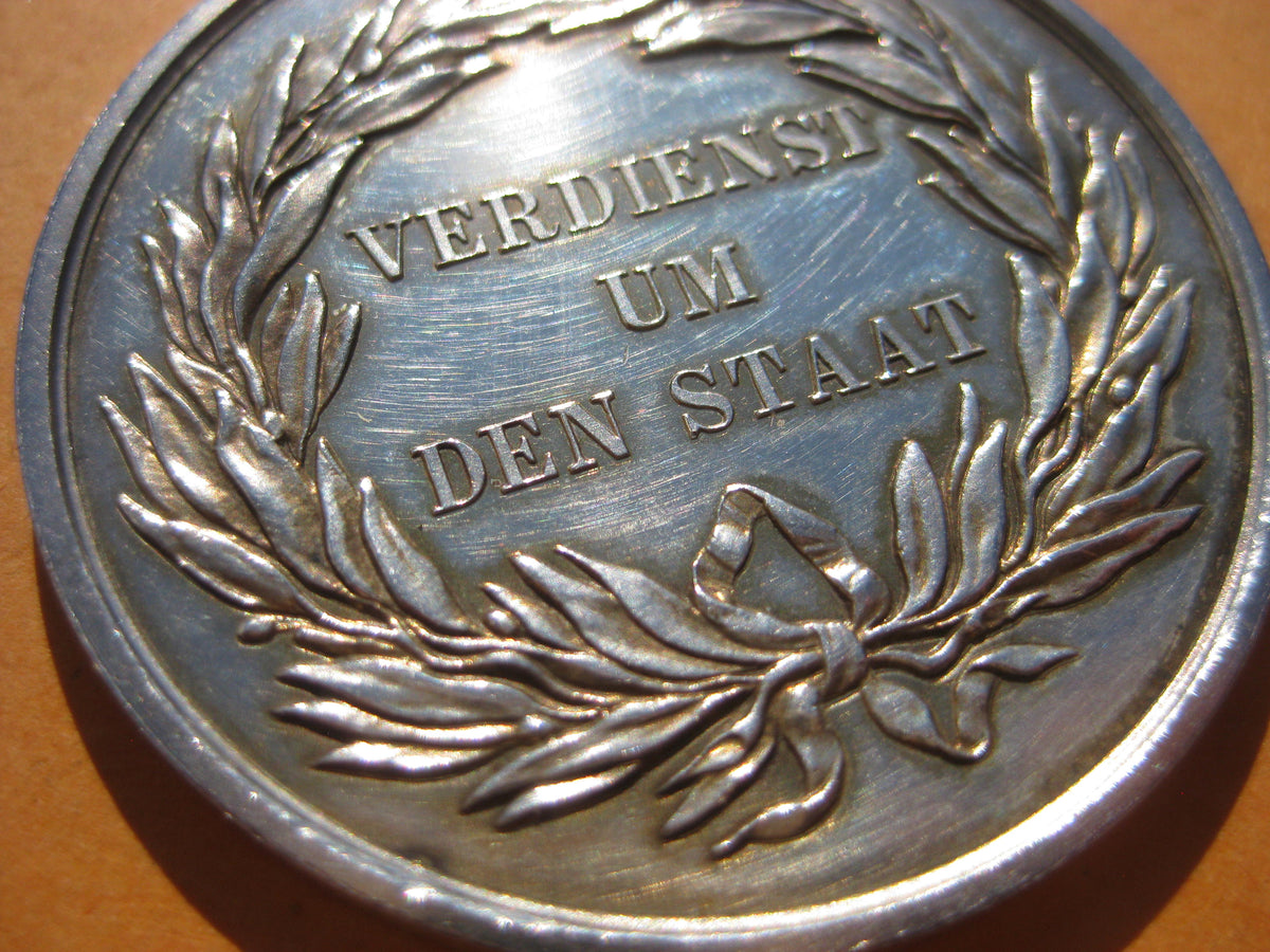 Medaille Preußen Verdienst um den Staat -SILBER- im Verleihungsetui