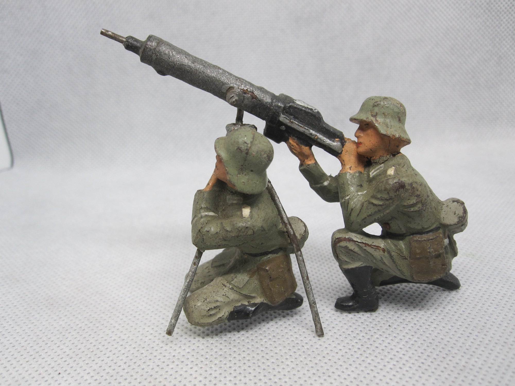 LINEOL o. ELASTOLIN Wehrmacht MG-Trupp 2 Soldaten