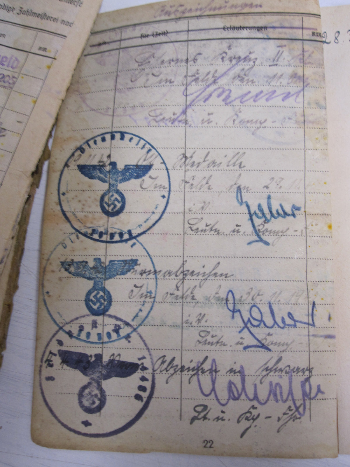 !! DOPPELVERLEIHUNG!! 2X Besitzzeugnis Verleihungsurkunde Ostmedaille Soldbuch Pioniertruppe