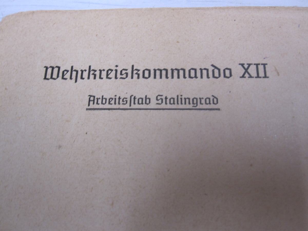 Besitzzeugnis Verleihungsurkunde Infanterie Sturmabzeichen STALINGRADKÄMPFER !!