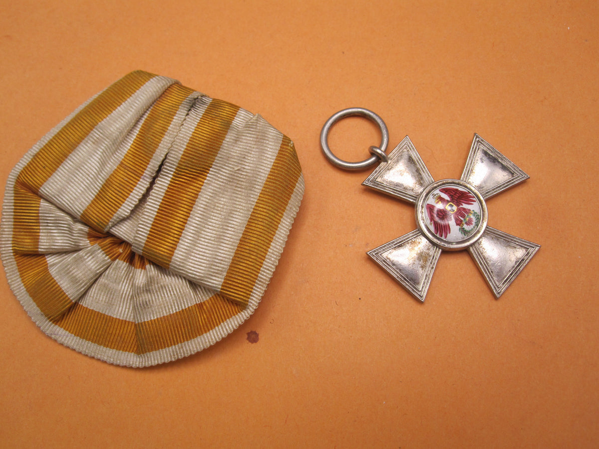 ORIGINAL Roter Adler Orden 4.Klasse Ordensspange violetter 1846 - 1854 SILBER !!