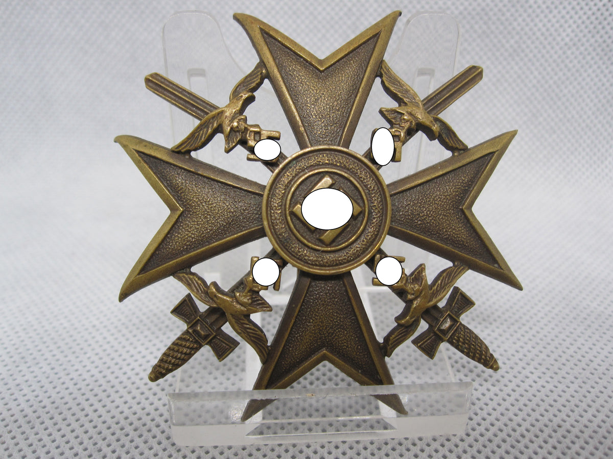 Spanienkreuz in Bronze MIT Schwertern