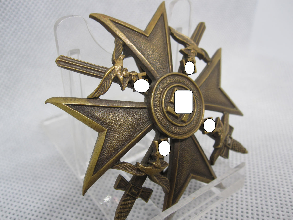 Spanienkreuz in Bronze MIT Schwertern