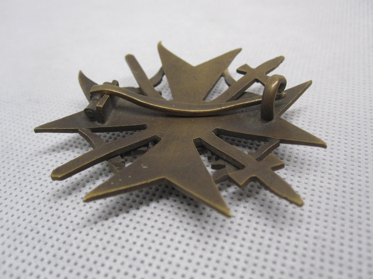 Spanienkreuz in Bronze MIT Schwertern