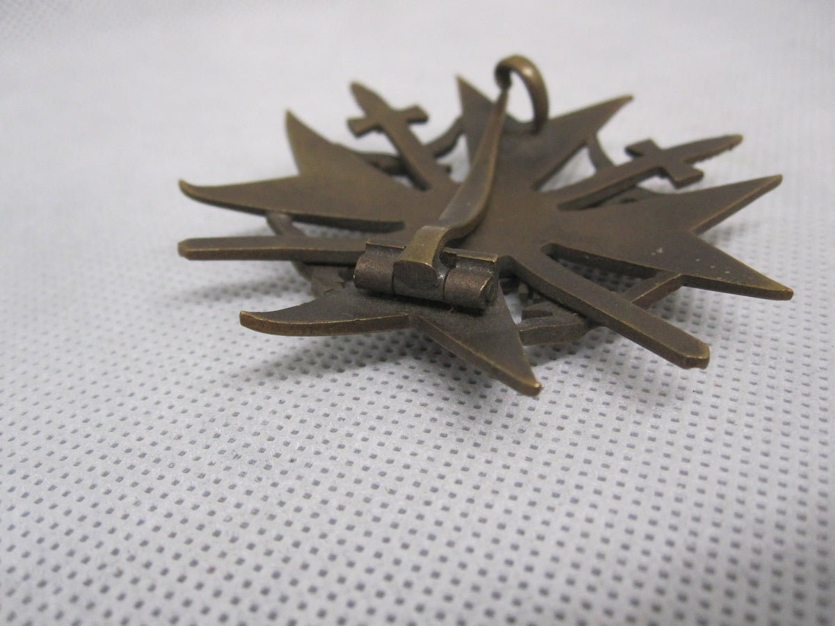 Spanienkreuz in Bronze MIT Schwertern