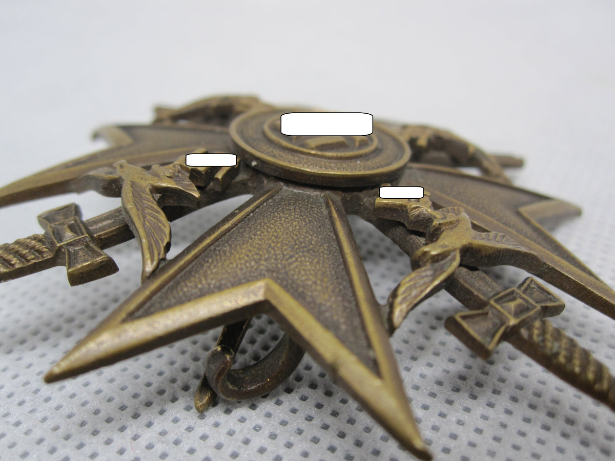 Spanienkreuz in Bronze MIT Schwertern