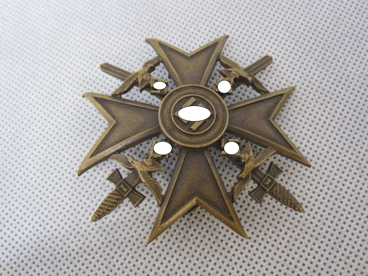 Spanienkreuz in Bronze MIT Schwertern