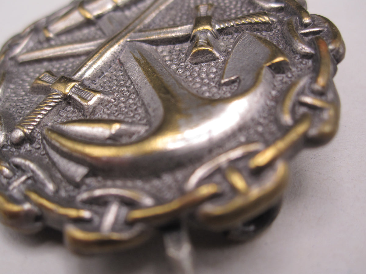 Verwundetenabzeichen in Silber / mattweiß 1918 der KRIEGSMARINE
